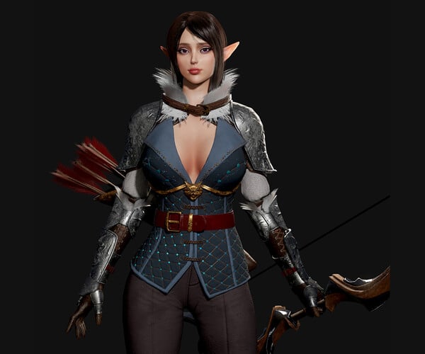 ArtStation - Archer Girl - Game Ready | Game Assets