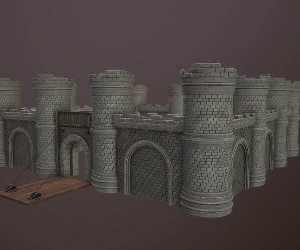 ArtStation - Castle Walls | Game Assets