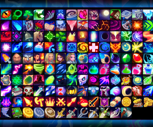 ArtStation - Fantasy Skill Icons Pack | Game Assets