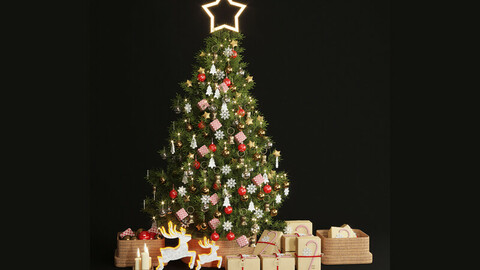 christmas tree decor set