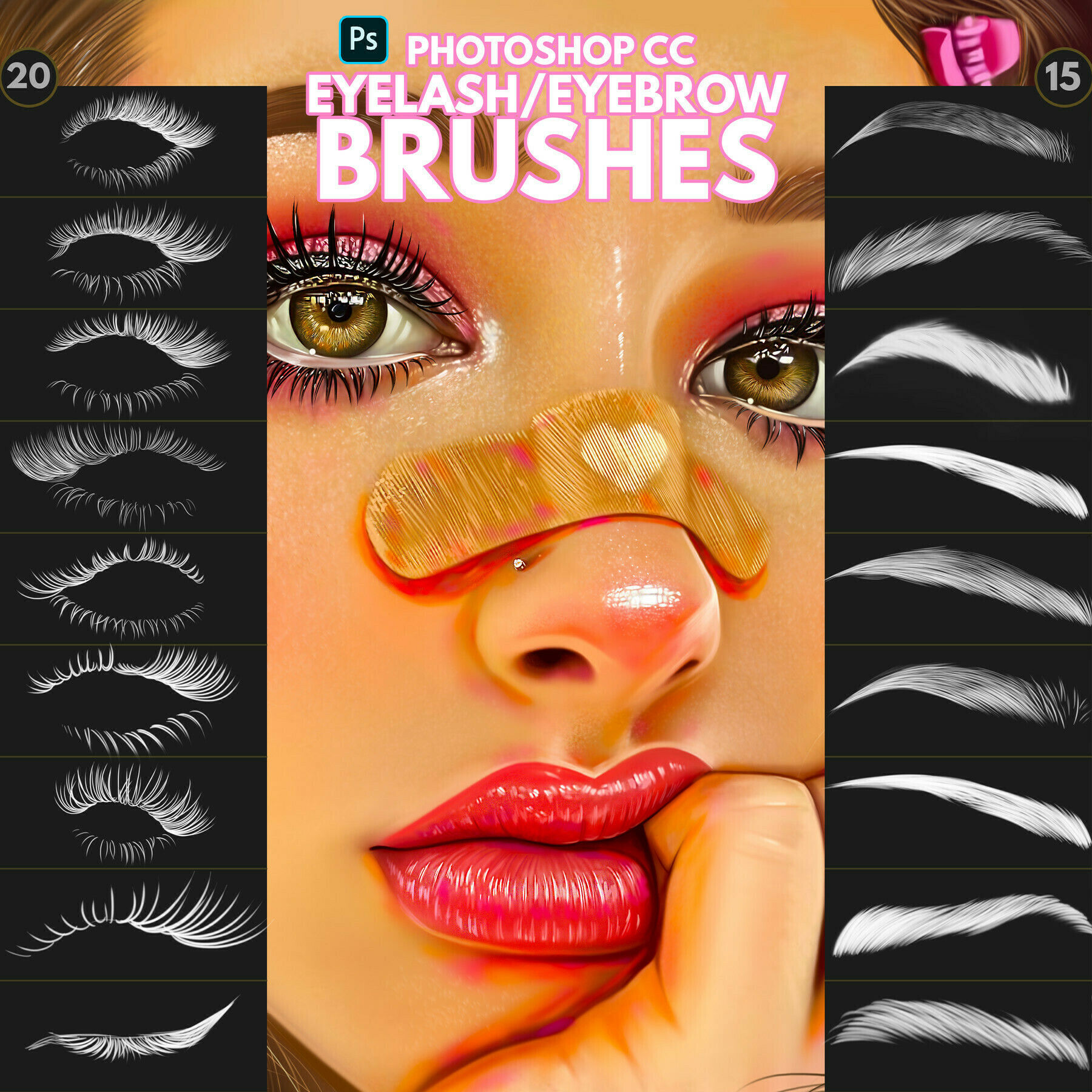 download eyelashes for adobe photoshop