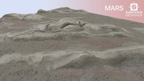 MARS ROCK PBR MATERIAL 4K