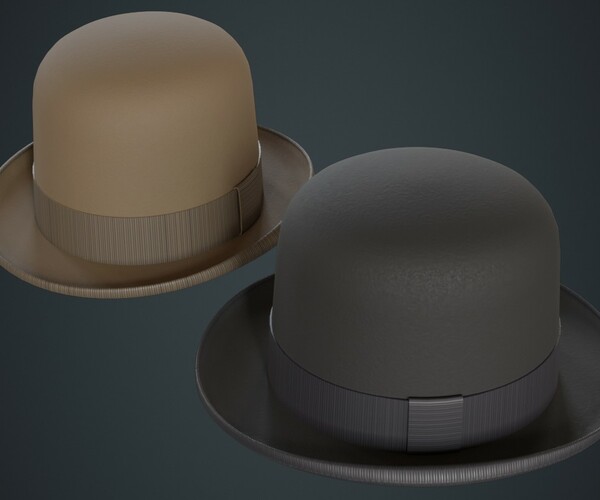 ArtStation Bowler Hat 1A Game Assets   File 