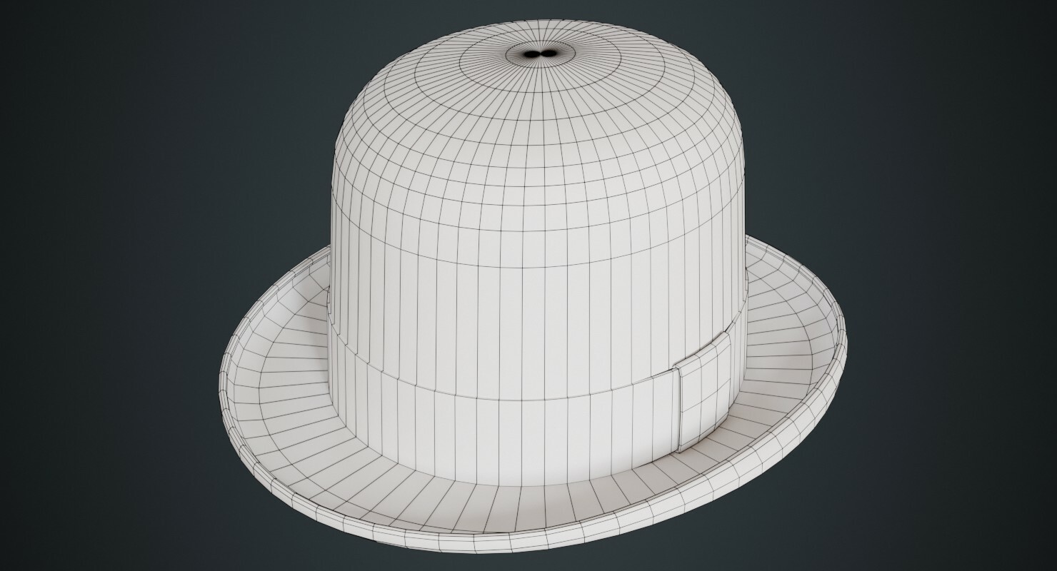 ArtStation Bowler Hat 1B Game Assets   File 