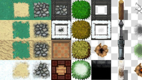 ground   grass tileset for rpg makeeeer mv mz
