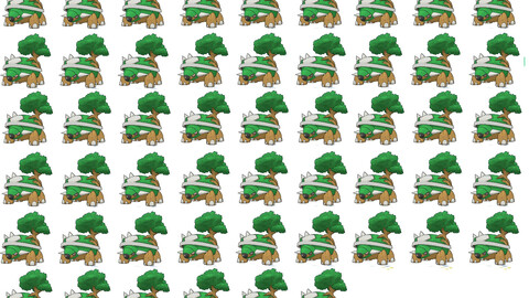 Torterra Pokèmon rpg maker animated battler MV / MZ