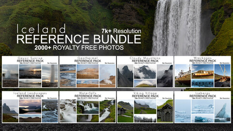 Reference Bundle - Iceland - 2000+ Royalty Free Photos