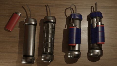 Improvised pipe bomb bundle