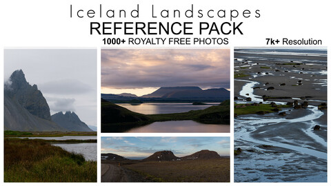 Reference Pack - Iceland Landscapes - 1000+ Royalty Free Photos