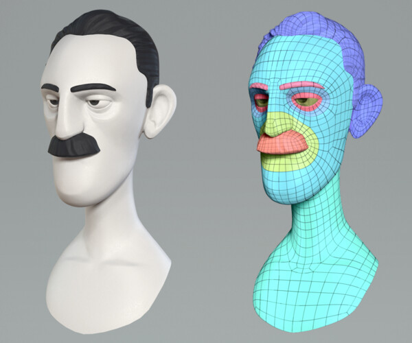 ArtStation - Cartoon male character Randolph base mesh | Resources