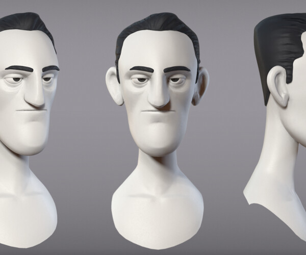 ArtStation - Cartoon male character Randolph base mesh | Resources