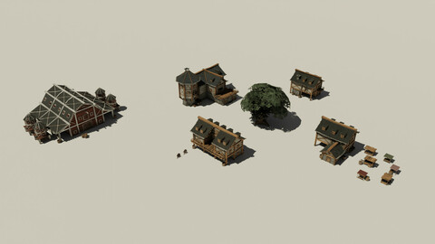 Medieval City Buildings