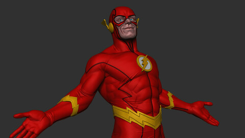 The Flash - 3D print 35 CM / 13,78  INCH