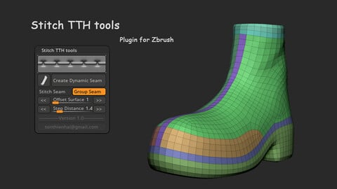 Stitch TTH tools plugin for Zbrush