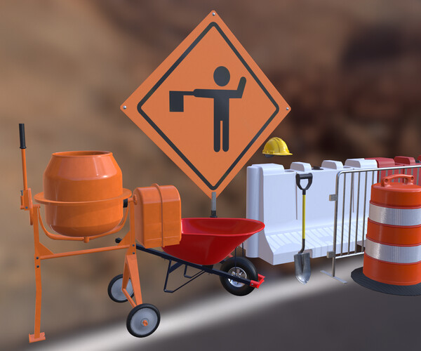 ArtStation Construction Props Resources