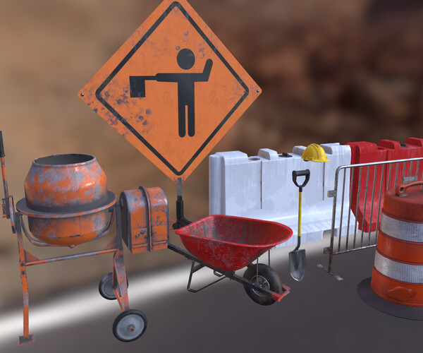 ArtStation Construction Props Resources