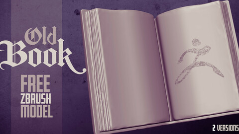 Old Book Zbrush file