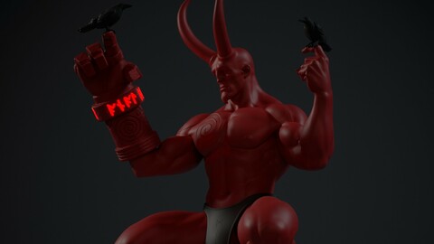 HellBoy figurine stl. files