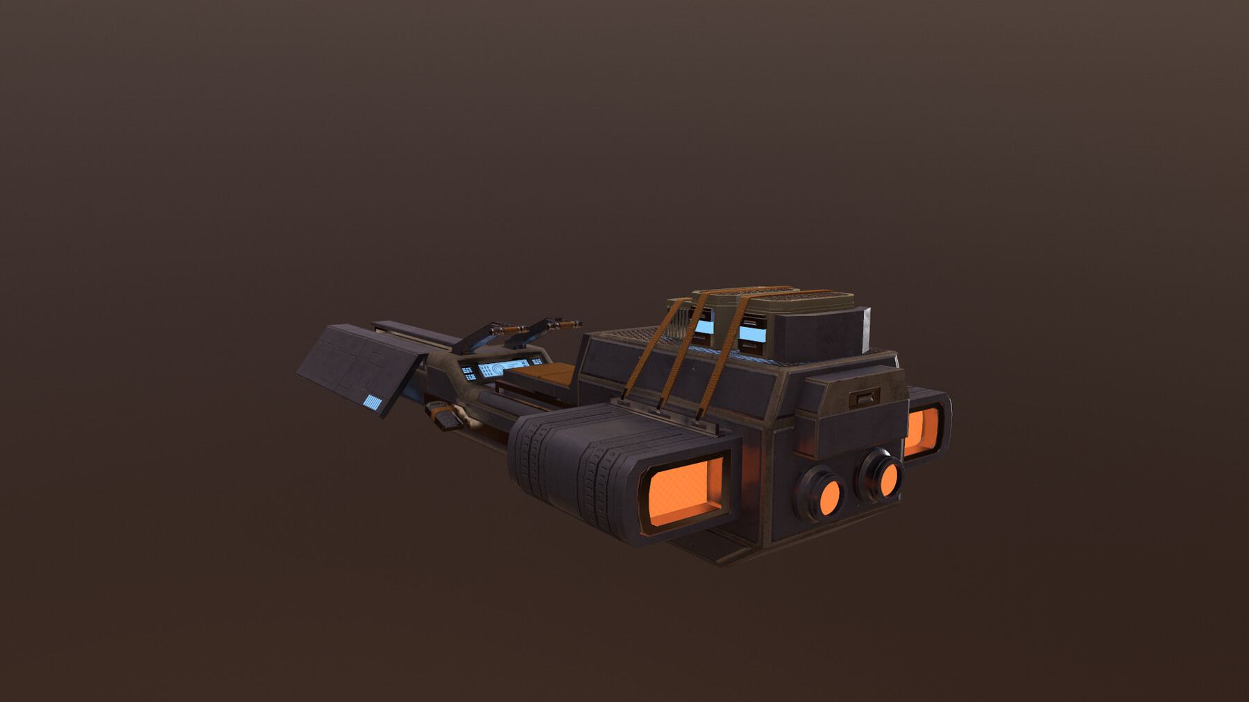 Artstation - Speeder Bike Low-poly 3d Model 