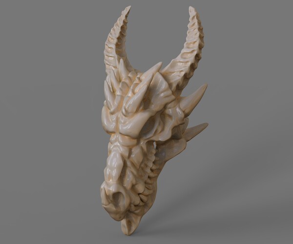 ArtStation - Dragon skull 3D print model | Resources