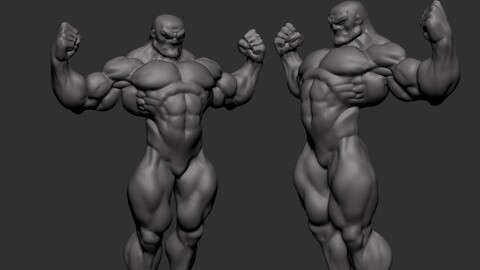 Comic Hero basemesh 10