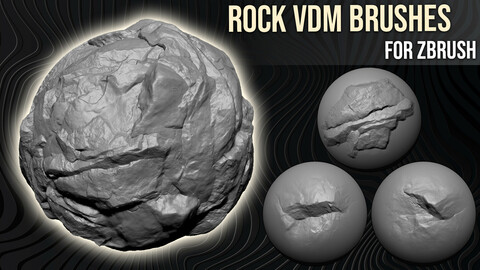 Rock VDM Brushes For Zbrush