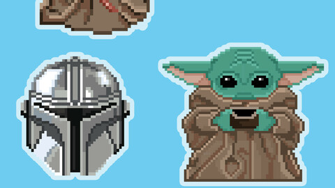 Printable Stickers Mandalorian