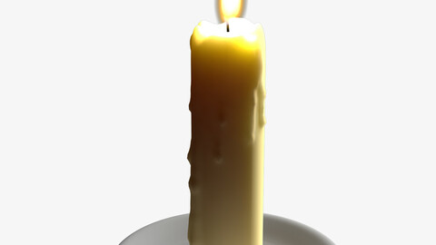 3D Animated Candle