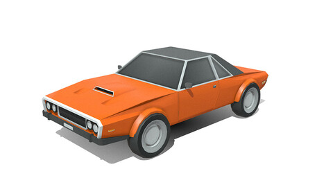 VEHICLE - Car dodge challenger 1970 LowPoly
