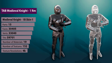 TAB Medieval Knight - 1Rm B - Skin1