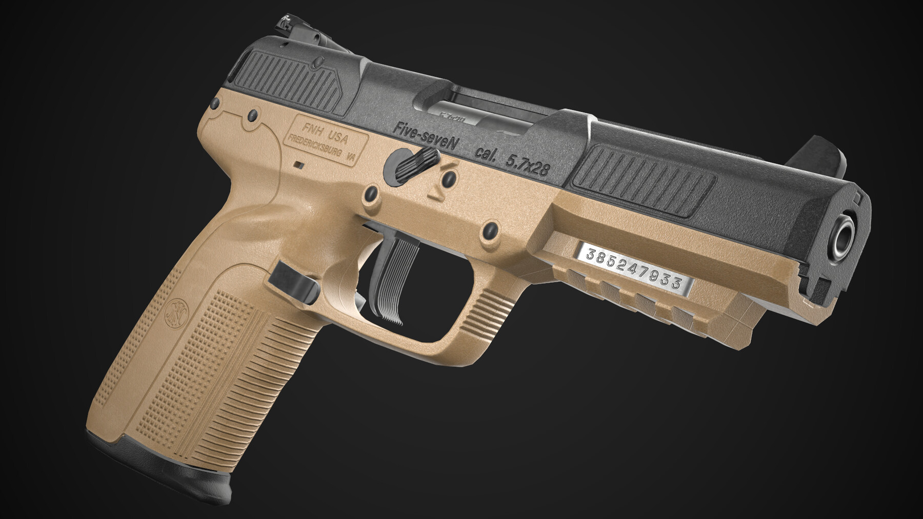 FN Five-seveN Flat Dark Earth マガジン付き-