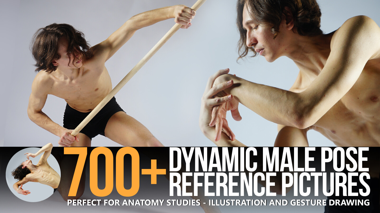 Artstation 700 Dynamic Male Pose Reference Pack Resources