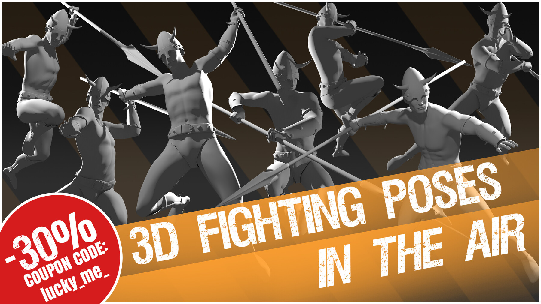 ArtStation - 3D Fighting Poses "In The Air" | Resources