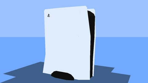 Lowpoly PS5 Model