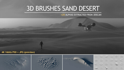 3D brushes SAND DESERT