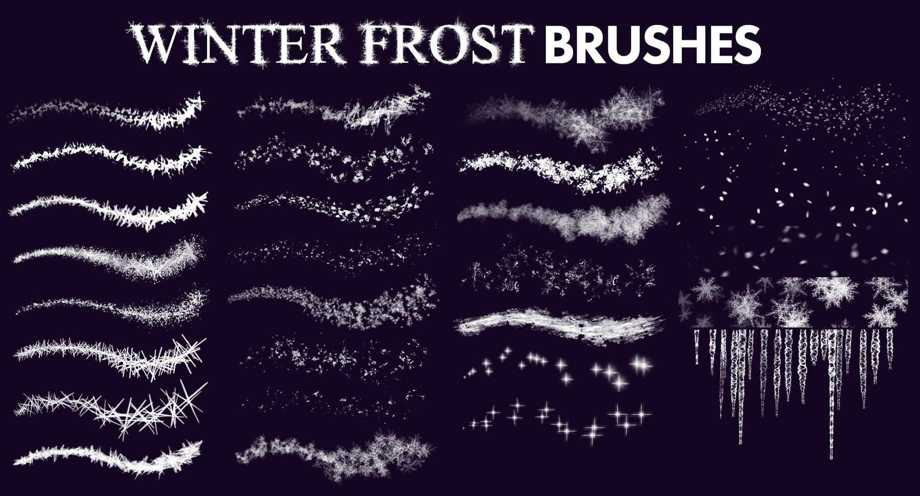 snow brushes for photoshop free download