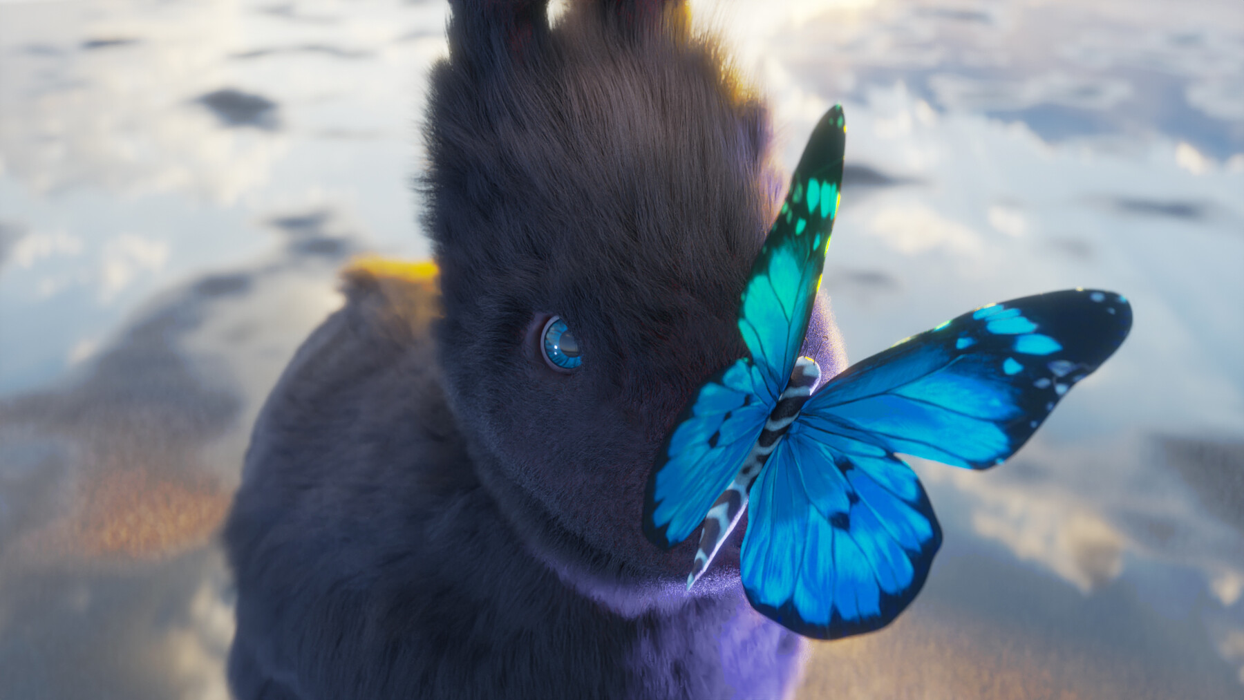 ArtStation - Bunny & butterfly | Artworks