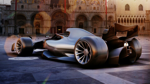 F1 2022 Concept Car 3d Model