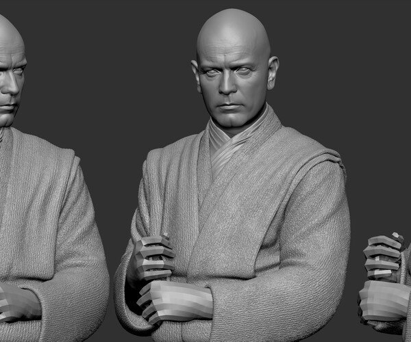 ArtStation - Decimated Obi Model for Study - 3D Printing - Hair ...