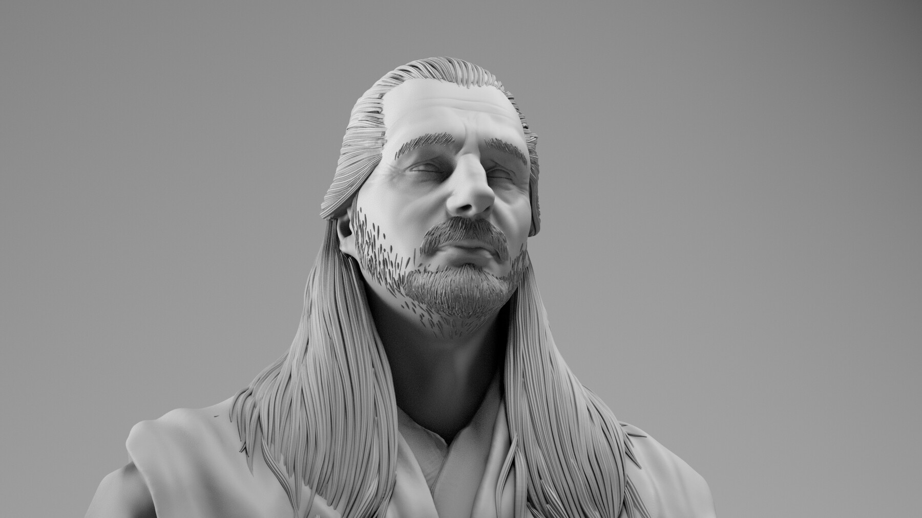 ArtStation - Liam Neeson - Qui Gon Jinn - Star Wars Episode I The phantom  menace