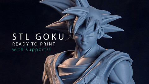 READY to PRINT - GOKU - supported STL