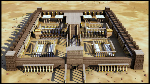 Egyptian Pharonic Temple Exterior Main