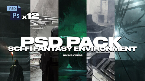 PSD PACK VOL1 SCI-FI FANTASY ENVIRONMENT