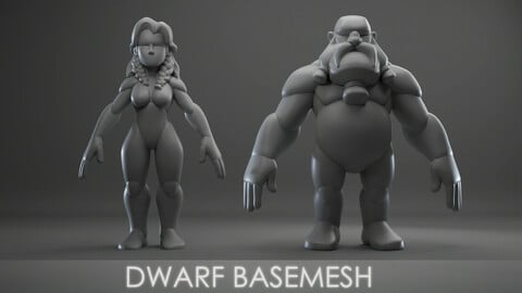 Dwarf basemesh ( male / female )