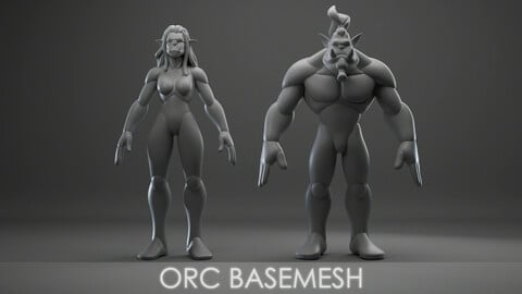 Orc basemesh ( male / female )