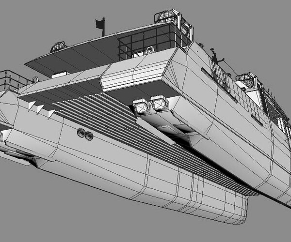 ArtStation - Red Jet 7 Passenger ferry | Resources