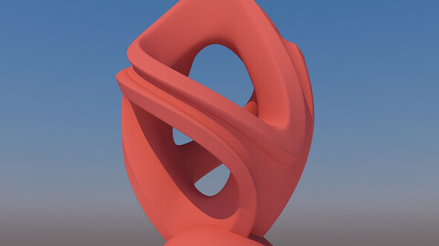 3Ds Sculpture Abstract - Fanous Ramadan