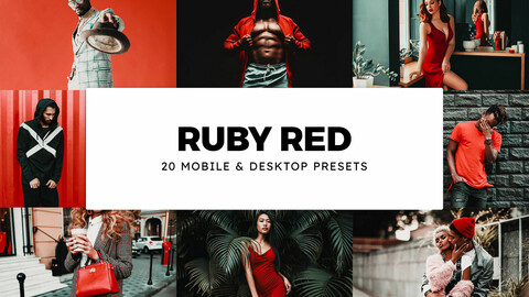 20 Ruby Red LUTs and Lightroom Presets