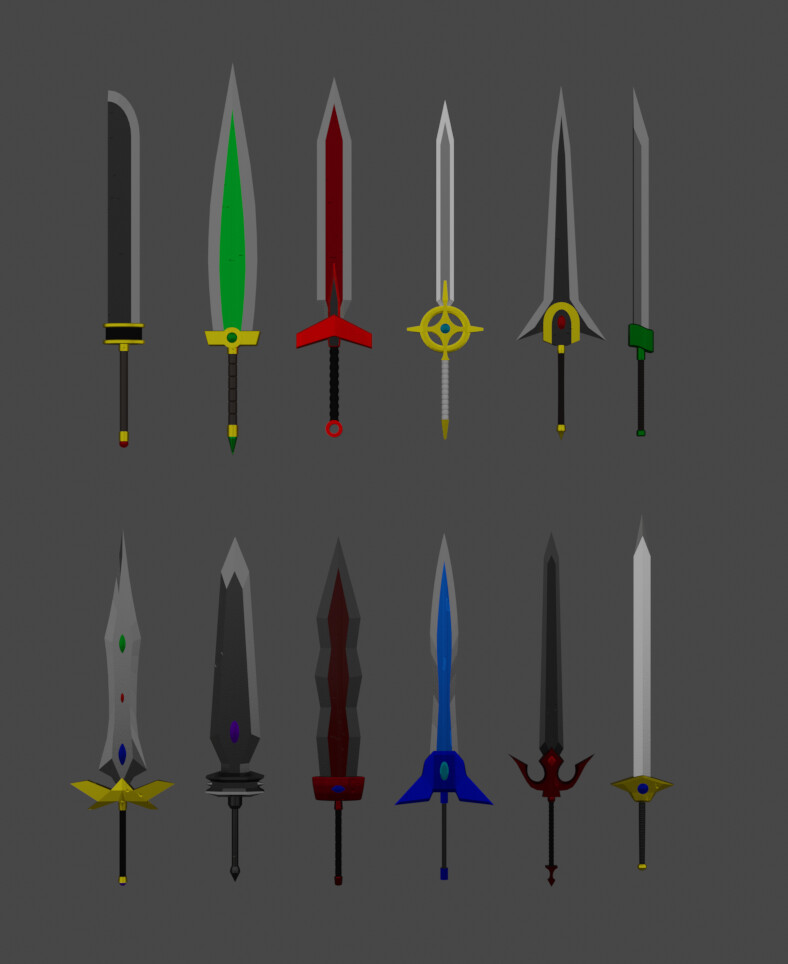 Artstation - Fantasy Swords (12 Pack ) 