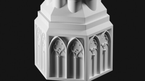 Gothic column base